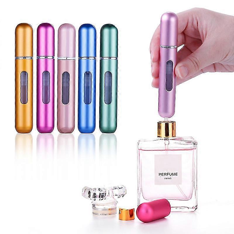 5ml 6ml 8ml Bottom-filling Pump Perfume Bottle Portable Travel Refillable Spray Bottle Mini Empty Cosmetic Containers