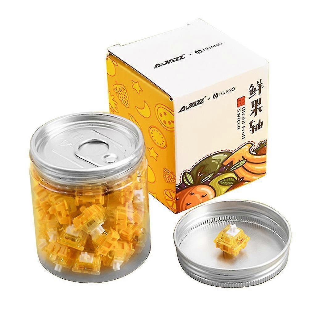 Banana Switch For Mx Mechanical Keyboard Diy Lubricated Fruit Shaft 46pack