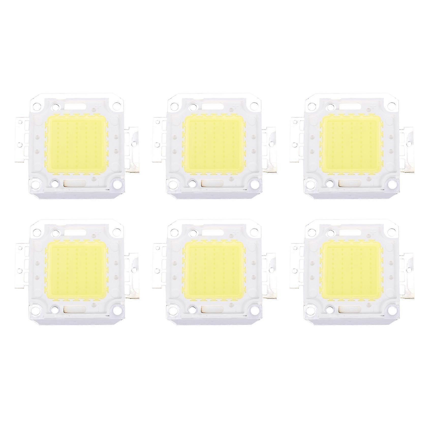 6x High Power 50w Led Chip Birne Licht Lampe Diy Weiß 3800lm 6500k
