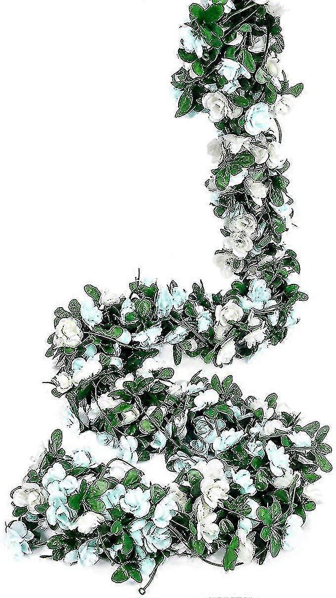 פרח זר ורדים מזויף גפן מלאכותי פרח תלוי רוז אייבי בית מלון C