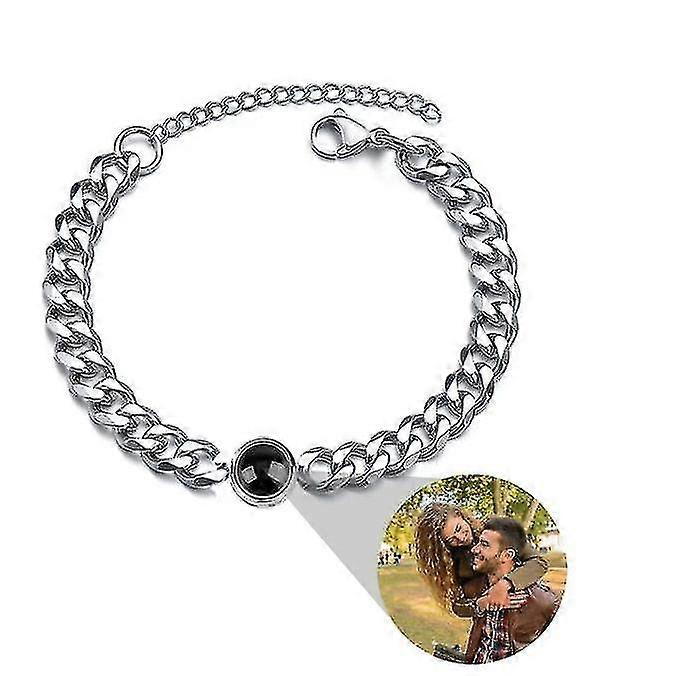 Custom Photo Bracelets For Women Men Personalized Projection Picture