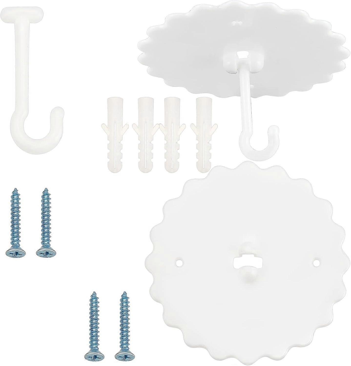 DIY 2 Set Ceiling Mosquito Net Hooks Bunk Bed Hanger Hook Super Glue Canopy Bed Hooks for Hanging Mosquito Net DIY