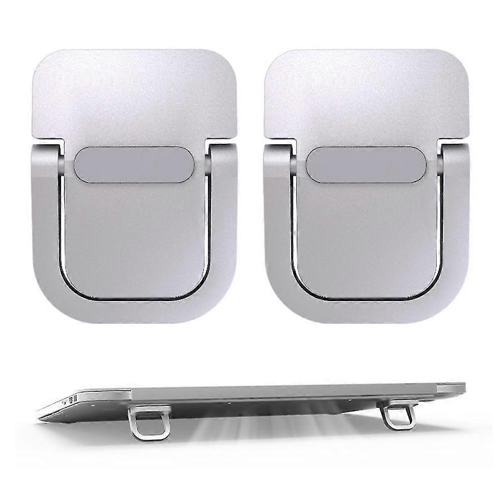 2 Pack Mini Laptop Stands - Portable Desk Keyboard Riser and Universal Computer Holder