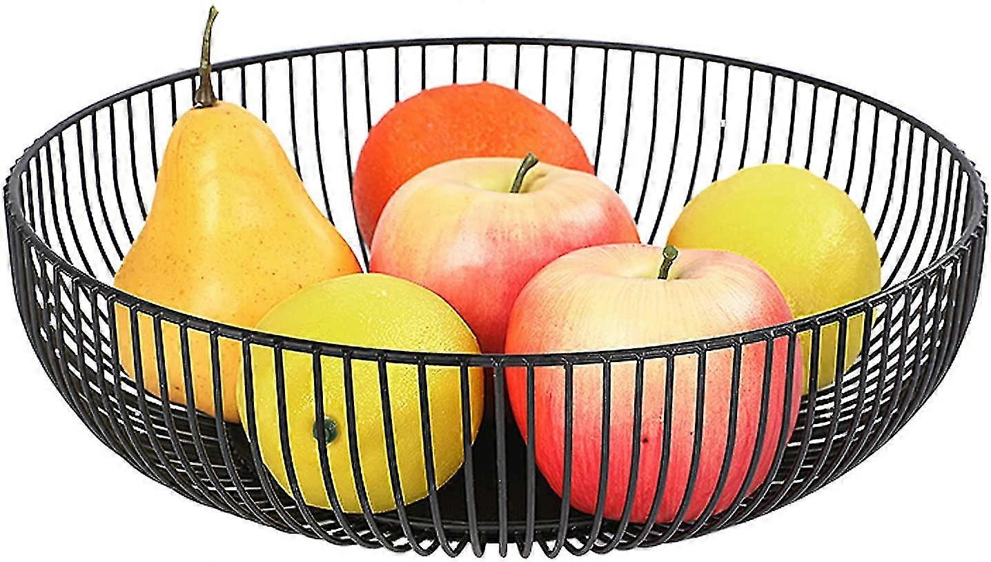 fruit basket iron bowl room storage tabletop snack