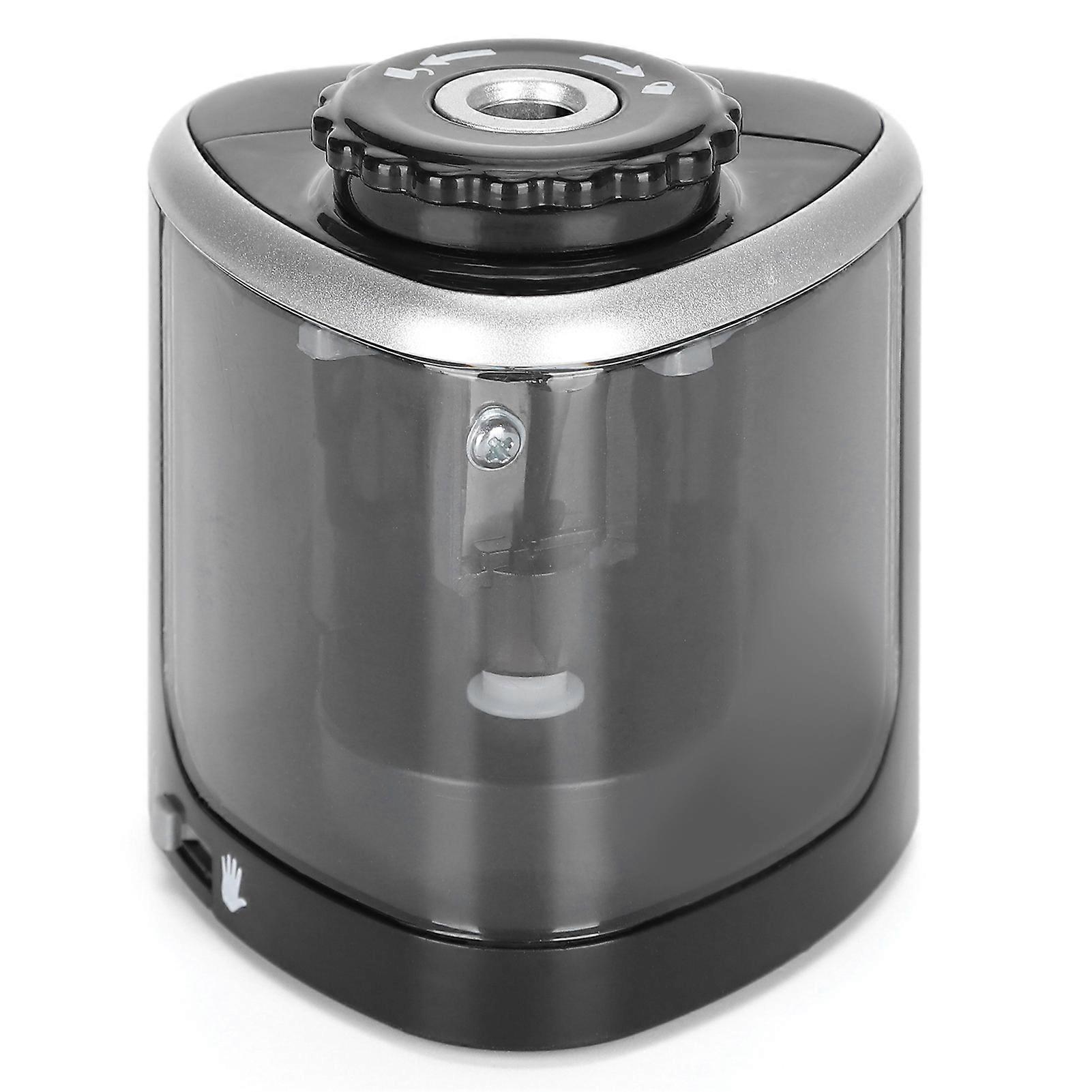 Electric Pencil Sharpener Black Replaceable Tool Holder Automatic Student Stationery