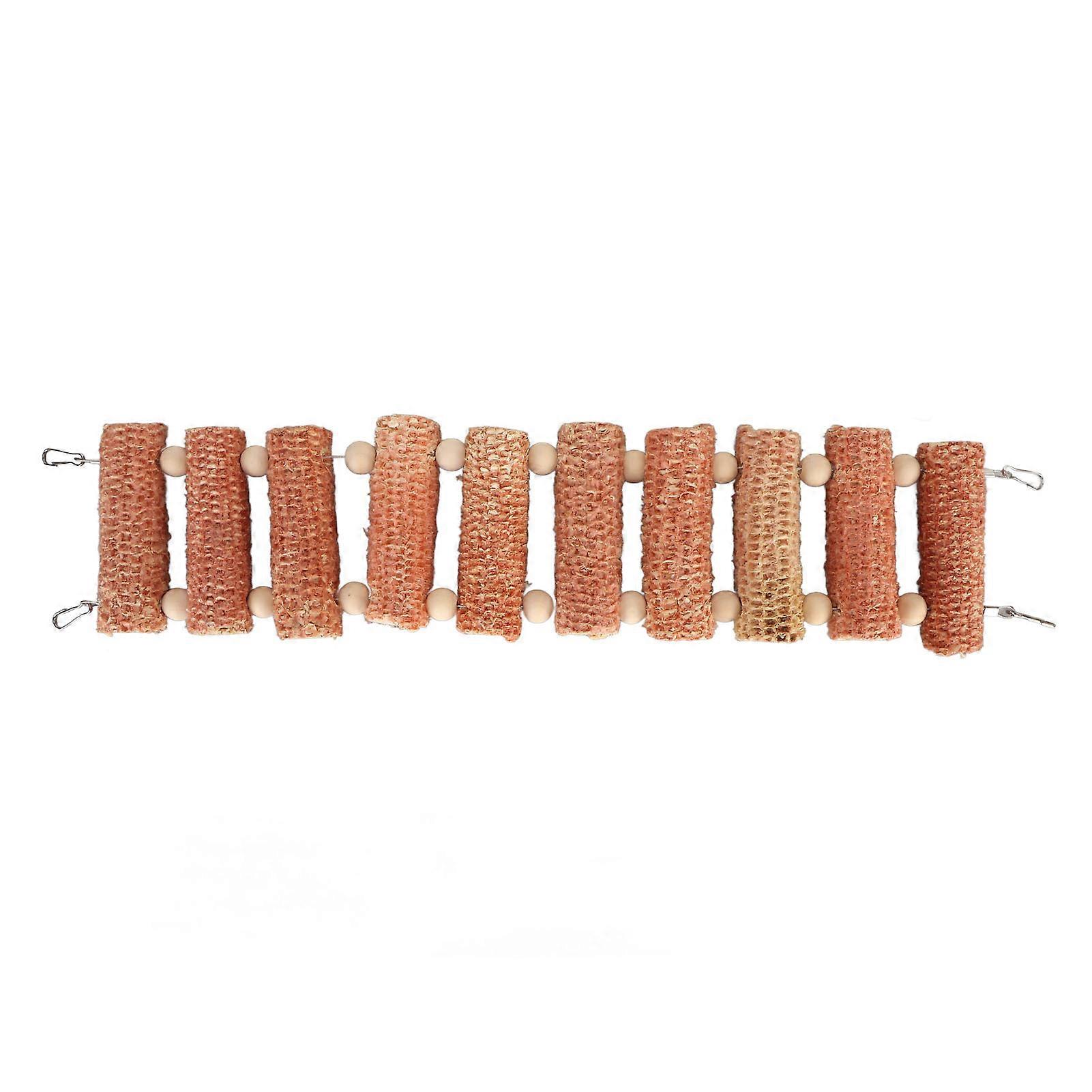 Small Pet Ladder Toy Fun Bite Resistance Relieve Boredom Corncob Arch Bridge Ladder Toy for Hamsters Guinea Pigs Parrots