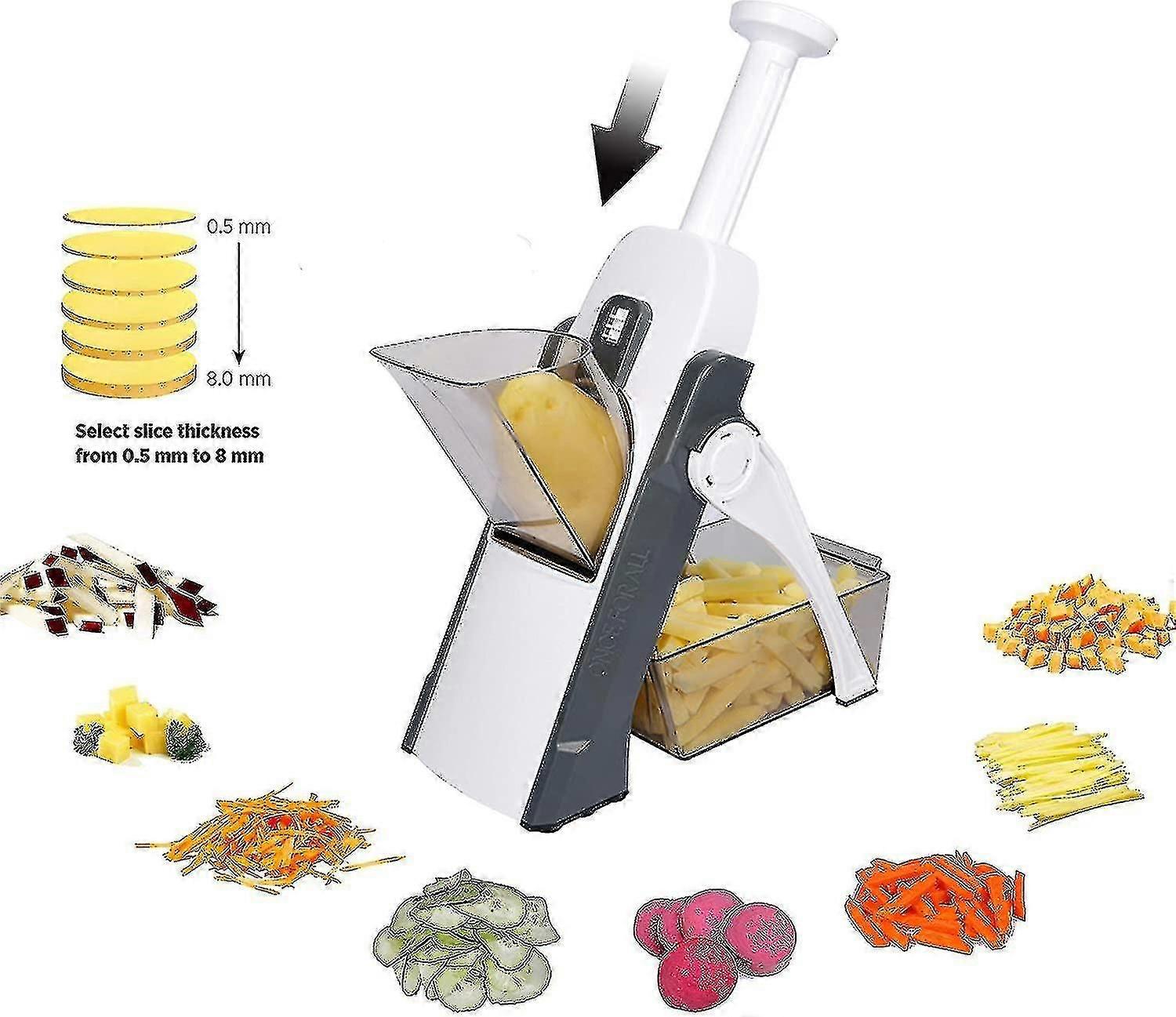 調節可能なマンドリンスライサー 安全野菜スライサー フードチョッパー 1a