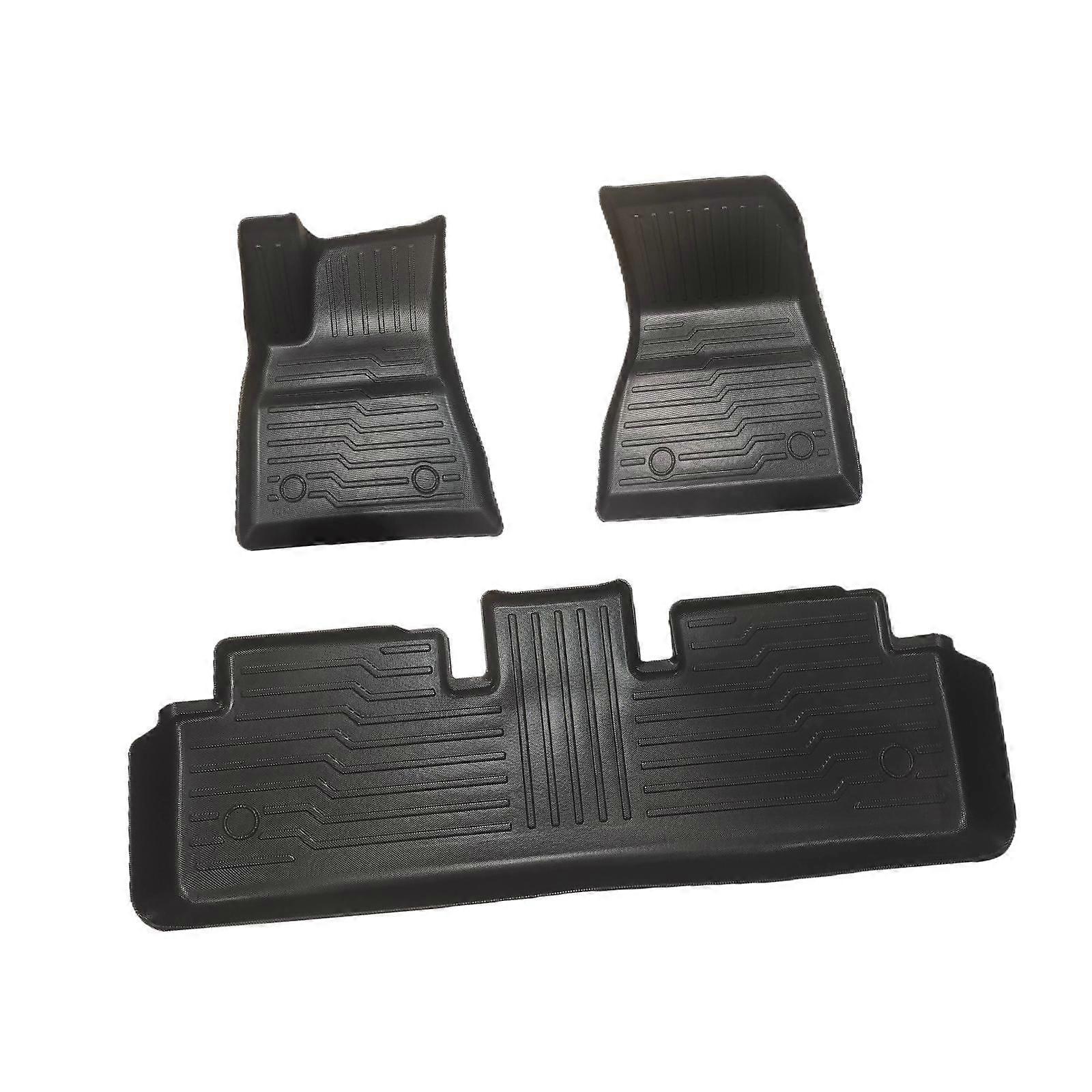 Car Floor Mats Waterproof Auto Floor Liners for Tesla Model 3 2023-2024 without Trunk Mats