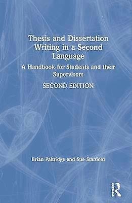 Thesis and Dissertation Writing in a Second Language