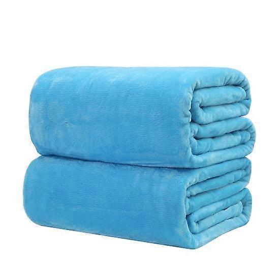 Ultra Soft Warm Double Faced Travel Flannel Blanket Rug Bed Sofa Couch Pad Home