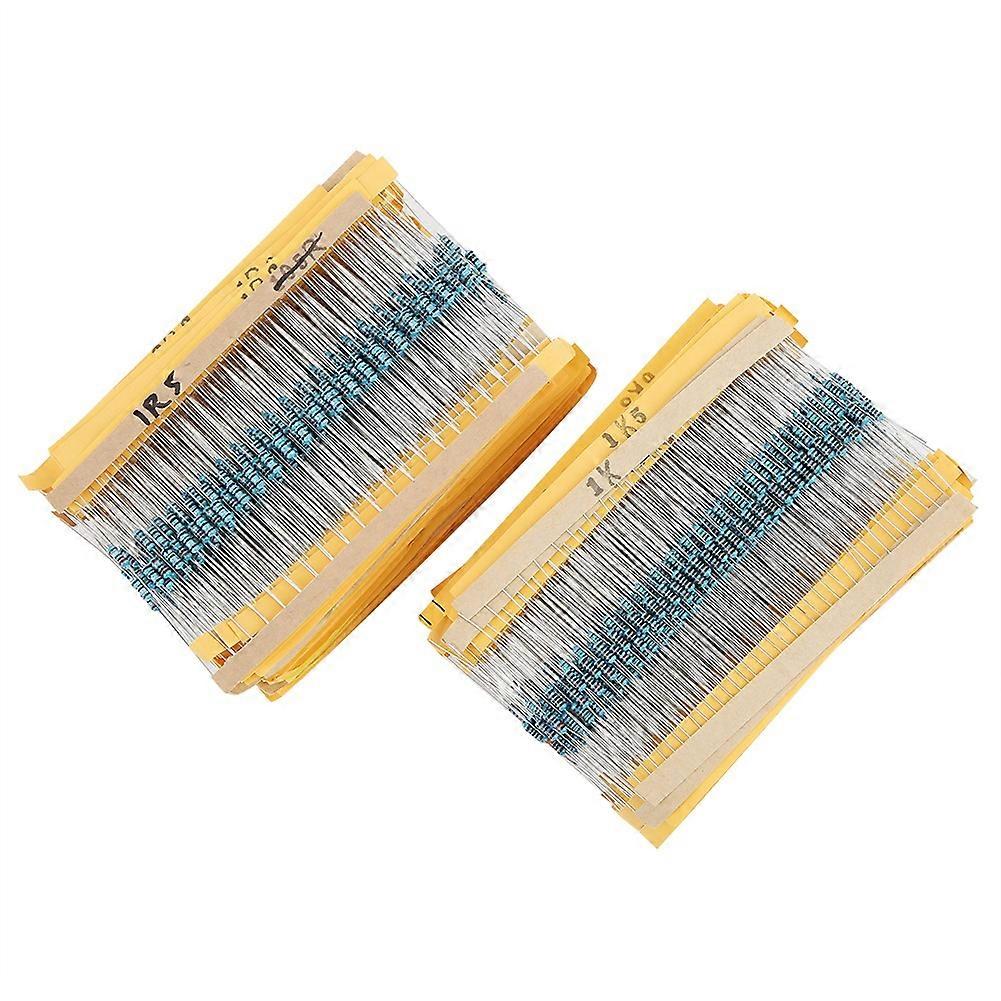 2600Pcs Metal Film Resistance Resistors Set Parts Electronic Components 1Ω3 MΩ