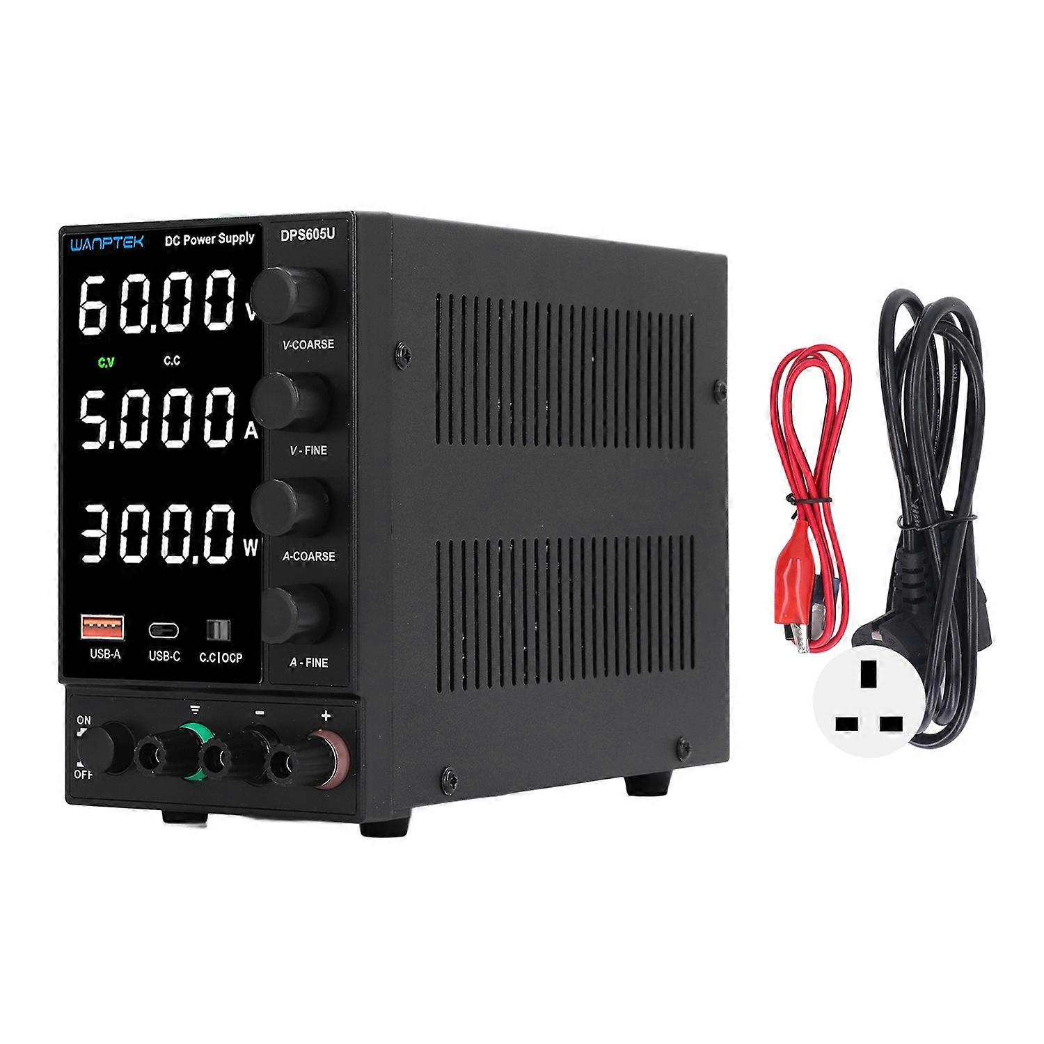 DC Power Supply Variable 300W 0‑60V 0‑5A Output Encoder Adjustment LED Display Adjustable Power Supp