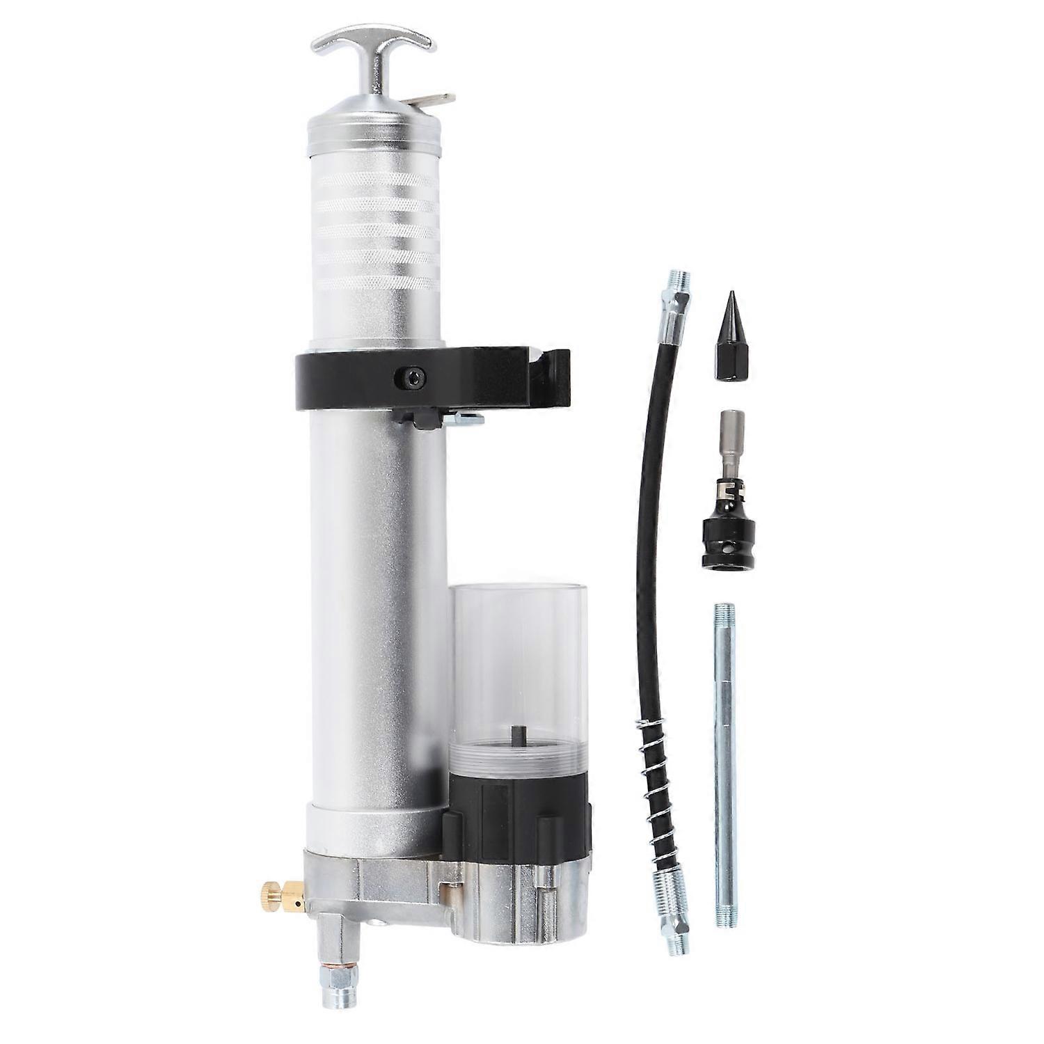 Grease Gun Attachment Adapter 12000PSI High Pressure Handheld Oiling Greaser Tool for Electric Drill