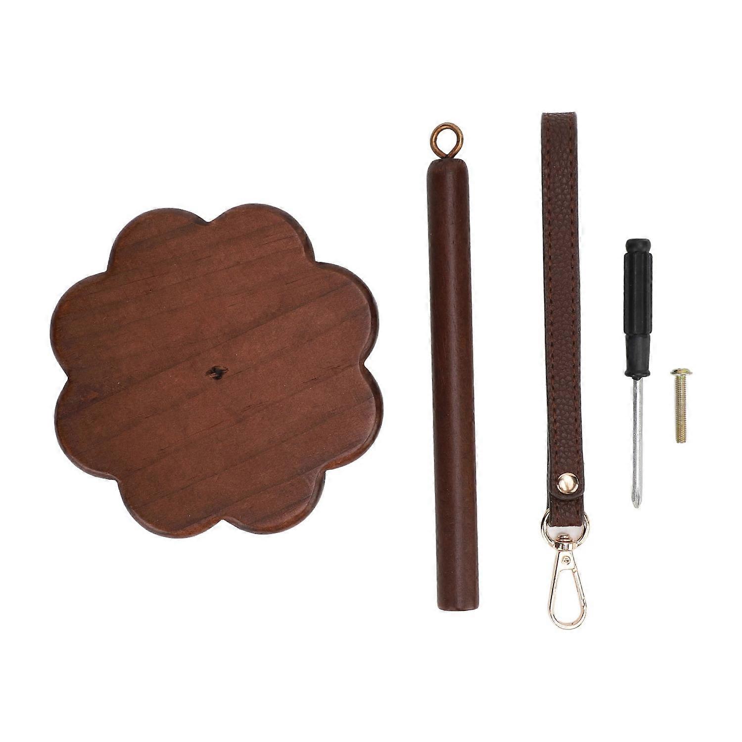 Portable Wrist Yarn Holder with Wristband Walnut Wood Knitting Yarn Ball Organizer Prevents Tangling