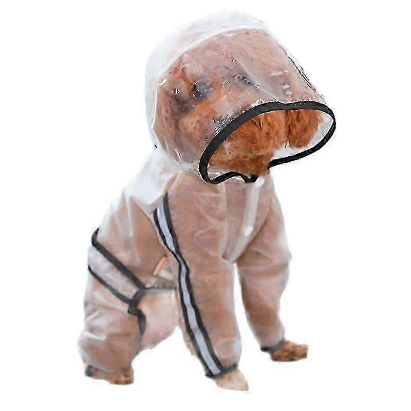 Dog Raincoat Dog Clothes Transparent Raincoat Light Waterproof Coat for Dogs Pet Cloak Small Dog Cat Chihuahua TeddyJumpsuit - Ya