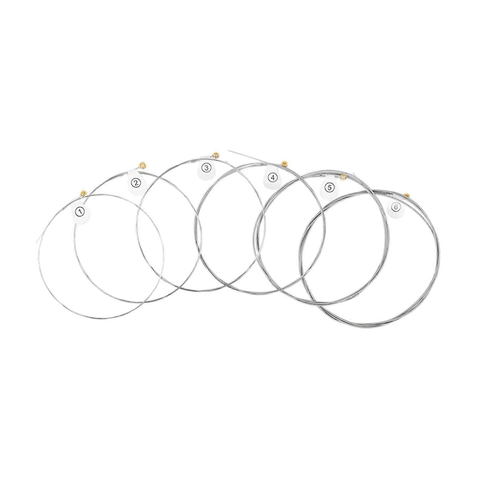 6Pcs Electric Guitar Strings Quality Sound DIY Luthier Replaces for Students