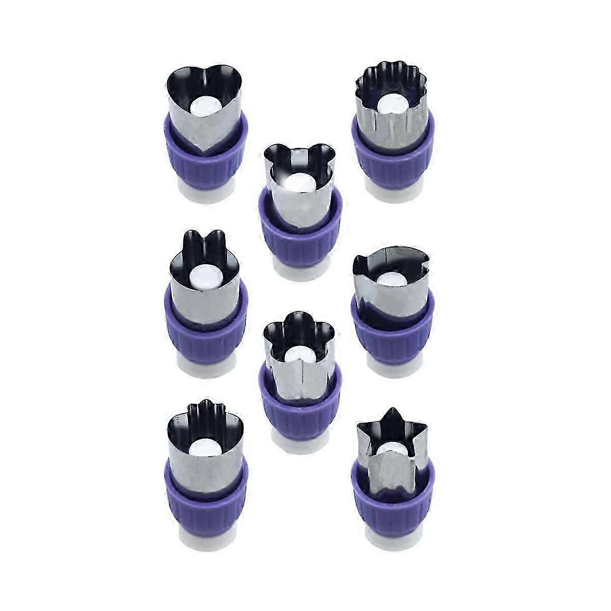 Press Type Vegetable Cookie , Fruit Cookie with Protective Handle suitable for Party Baking, (Purple)
