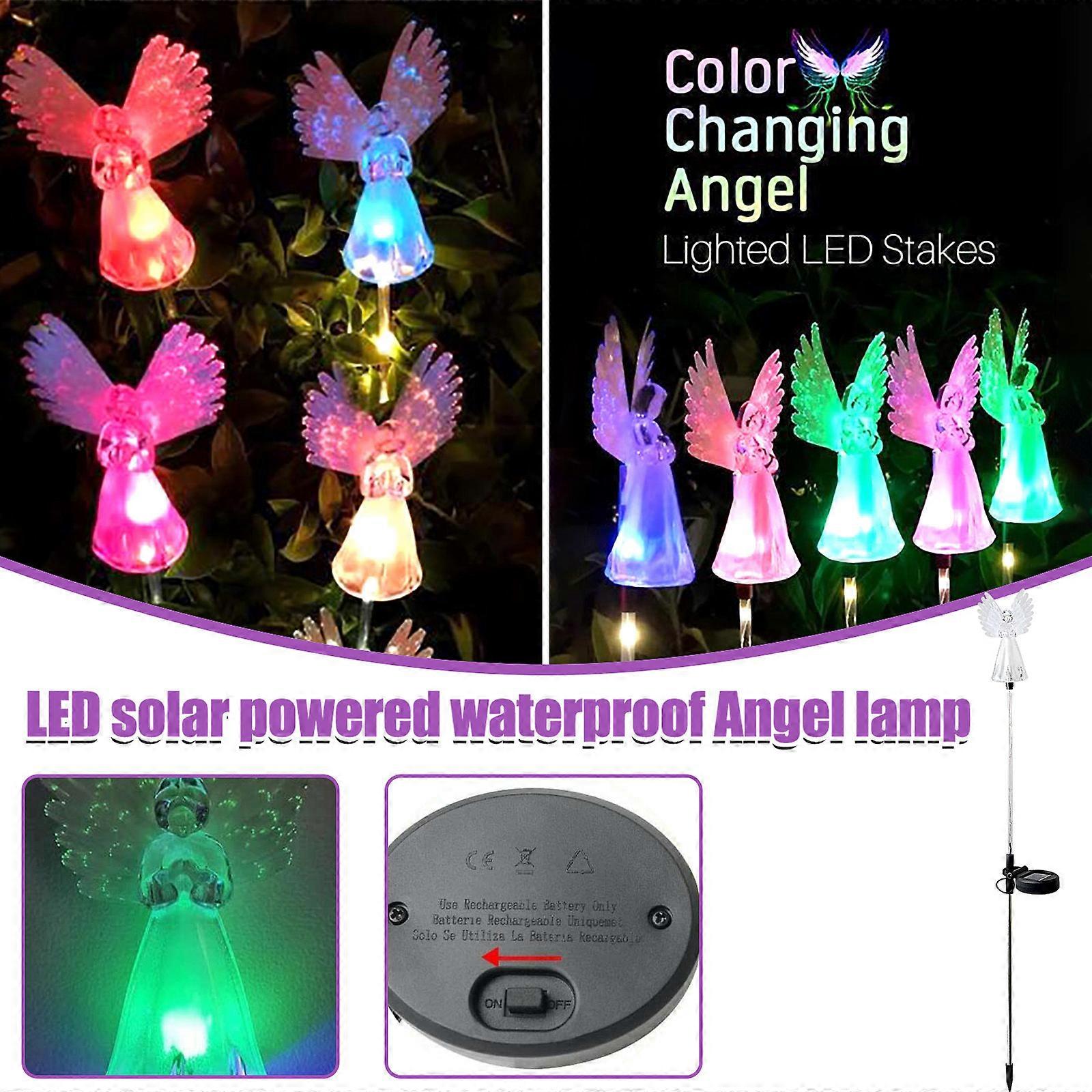 1pcs Outdoor Angel Light Multi-color LED Decorative Light