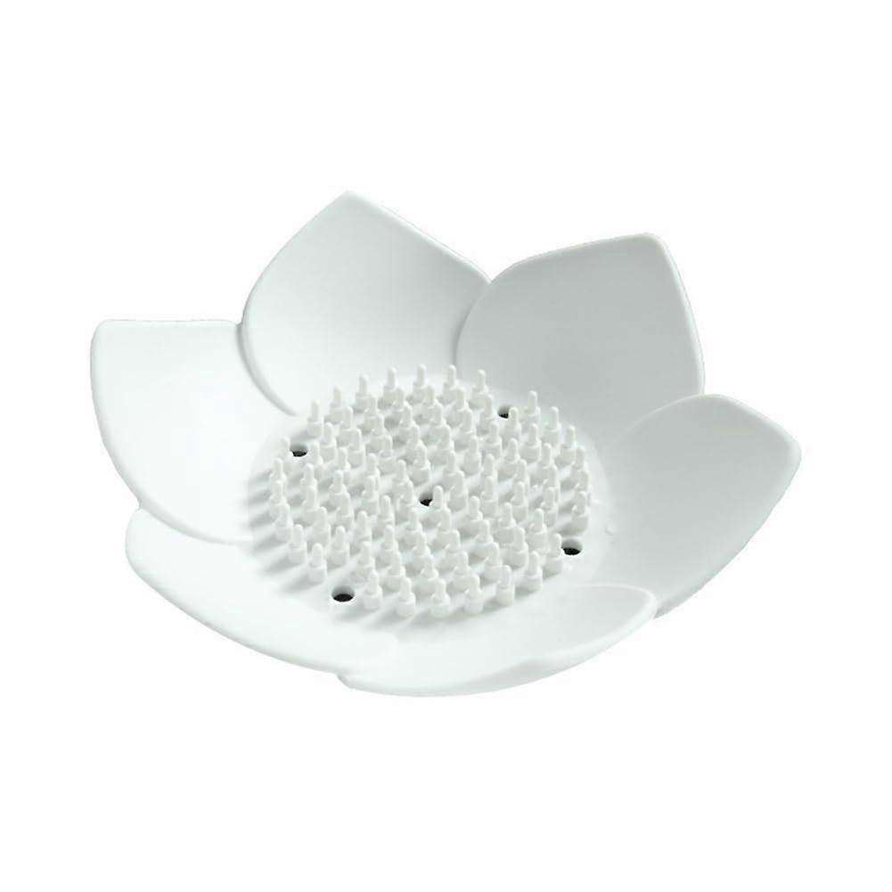 Non-slip silicone soap tray for shower countertops