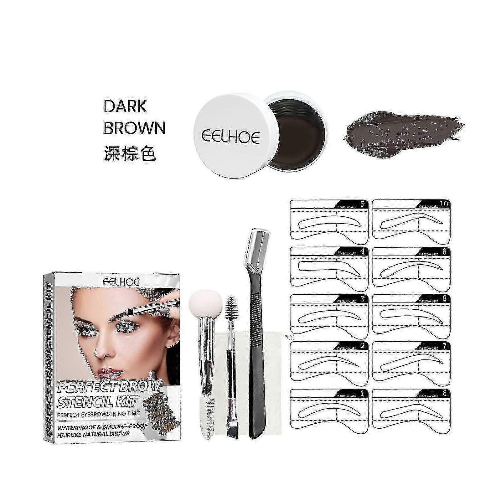 Eyebrow Cream Set Waterproof, Smooth And Easy To Colo