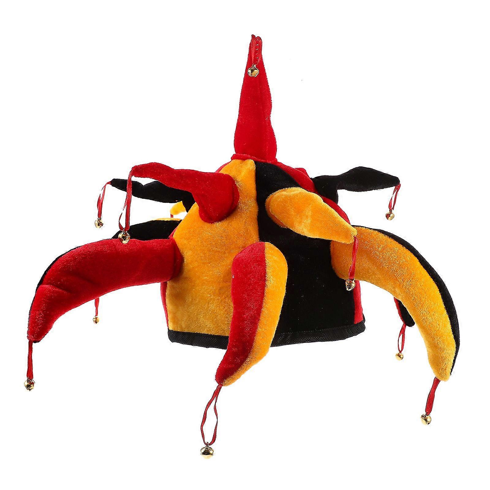 1pc Adult Kid Jester Hat with Bell Carnival Costume Clown Headsets