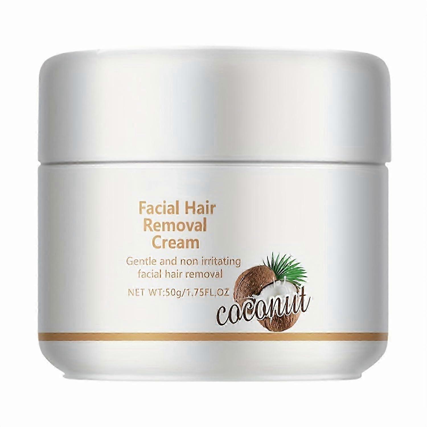 υψηλής ποιότηταςFacial αποτριχωτική κρέμα, αφαίρεσης τρίχας καρύδας για το άνω χείλος και το πηγούνι για το πρόσωπο των γυναικών, κρέμα αφαίρεσης τρίχας απαλή και μη ερεθιστική