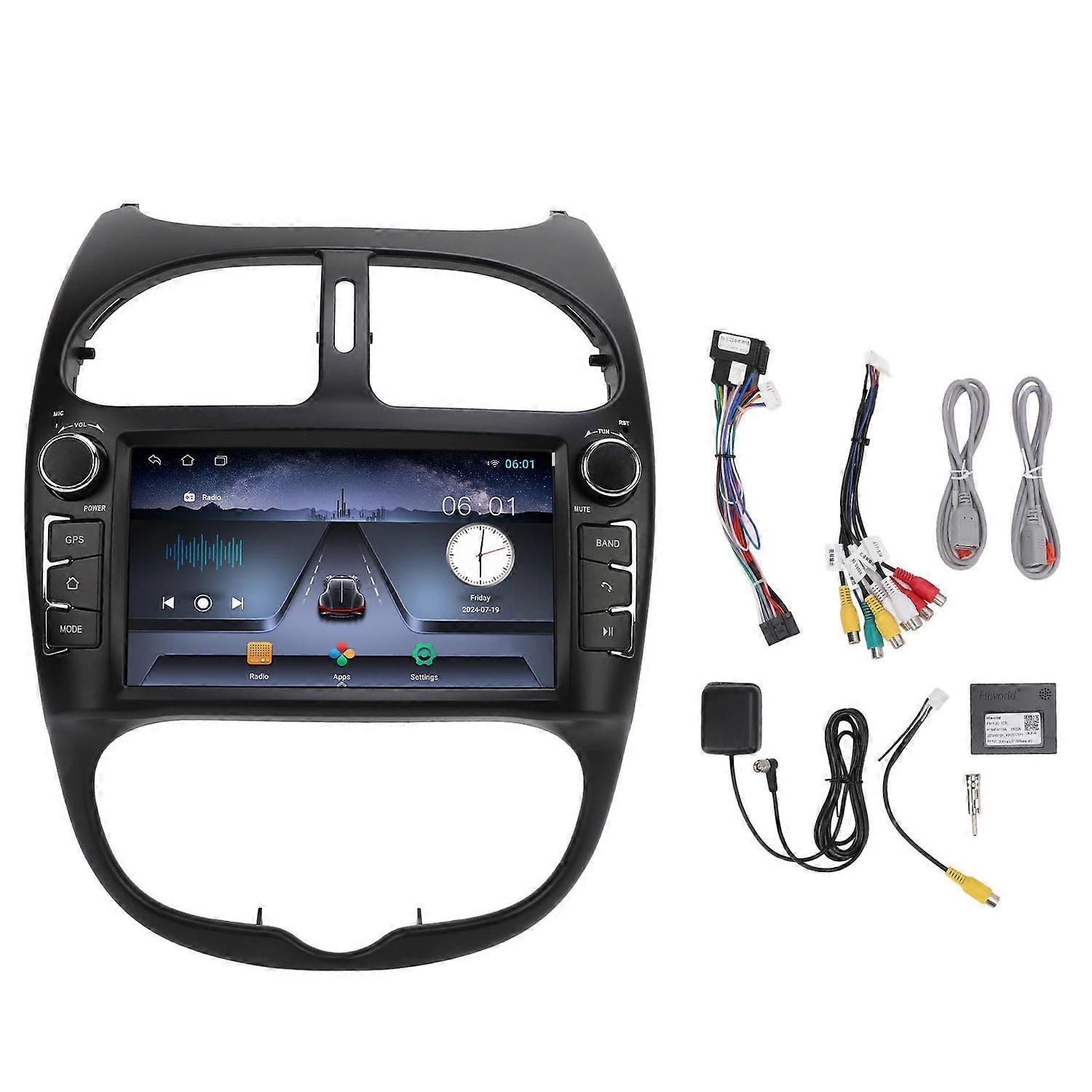 7-Zoll-Autoradio Bluetooth-Anruf GPS-Navigation für Carplay für Android Auto Touchscreen Autoradio
