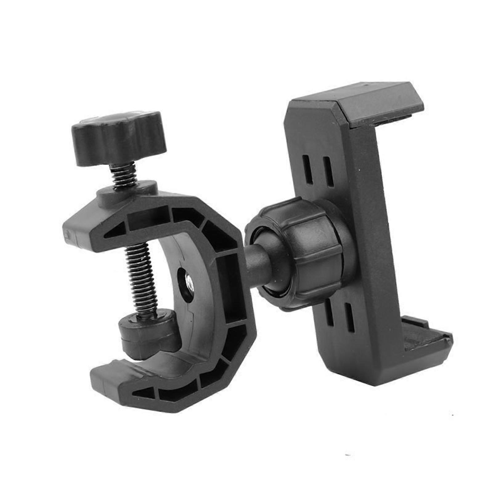 Multifunctional Selfie Stick Bracket Clip for Smartphones Tablets Adjustment Length 360 Degree Rotating Head Portable Black