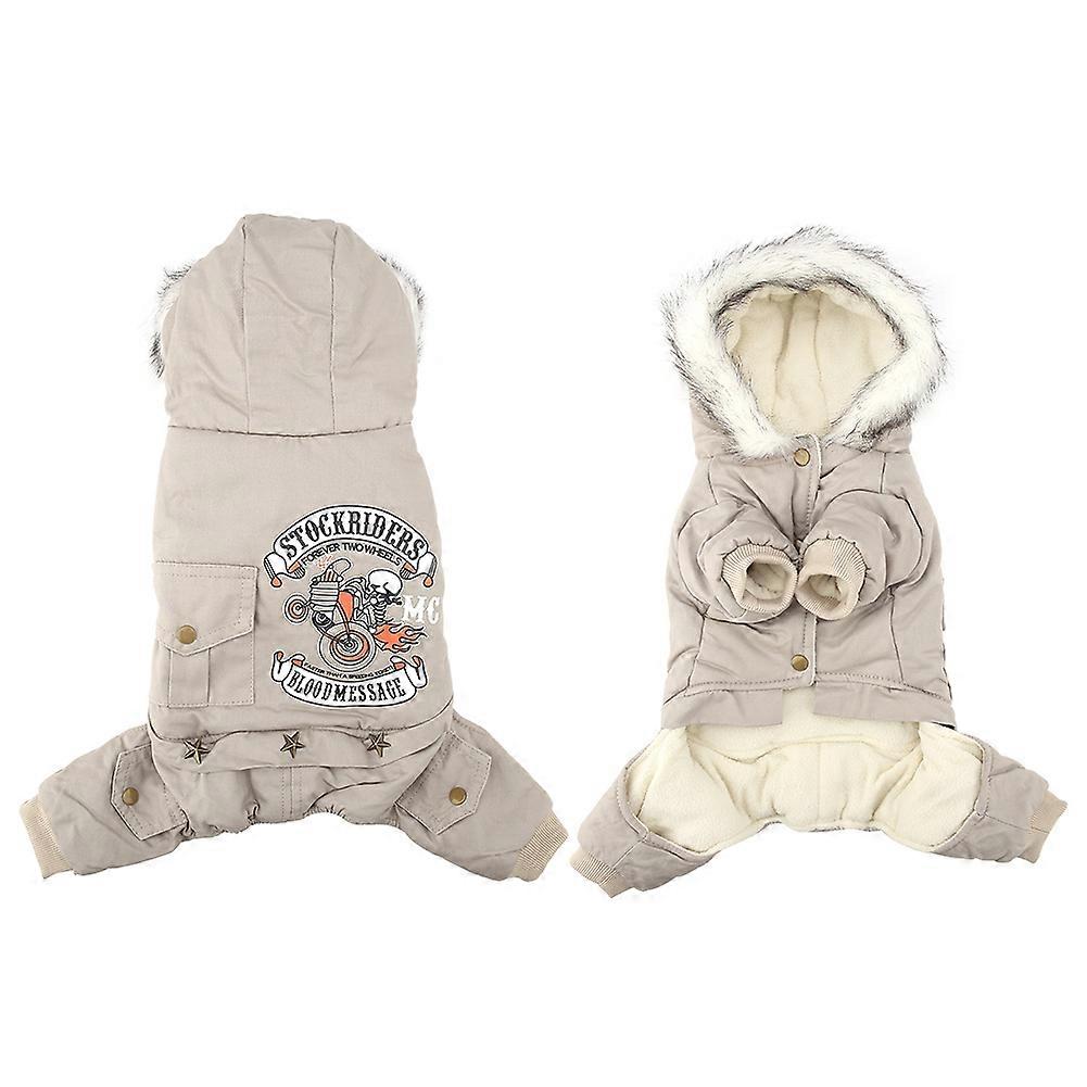 Warm Winter Pet Coat Dog Jacket Jumpsuits for Small Medium Large Dogs, Waterproof, Fleece Lined, Adjustable Fit