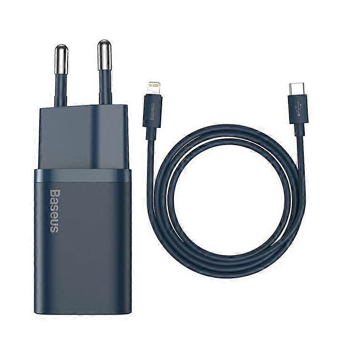 Mobiles Ladegerät - BASEUS - Super Si - Typ-C 20W - Typ-C auf Lightning Kabel - Blau