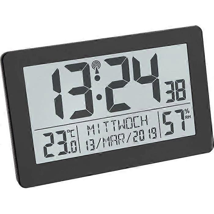 Orologio radiocomandato - TFA DOSTMANN - 60.2557.01 - Ampio display - Temperatura interna - Umidità interna