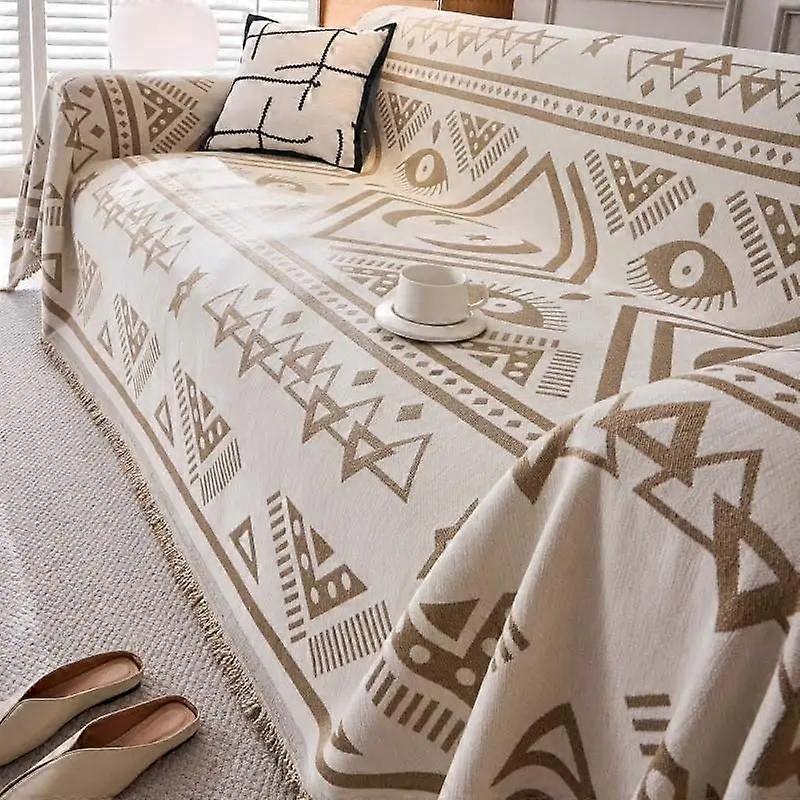 1pcs Double Sided Jacquard Chenille Sofa Cover Towel Available All Inclusive Seat Cushion Bohemian Furniture Full Coverage Cloth