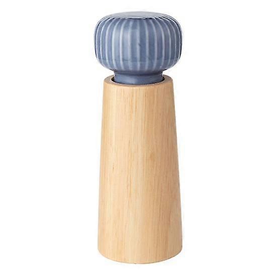 Drewniany młynek do pieprzu Ręczny młynek do soli i pieprzu Regulowany młynek gruboziarnisty Młynek do soli wielokrotnego napełniania z ceramiczną pokrywką do soli pieprzu