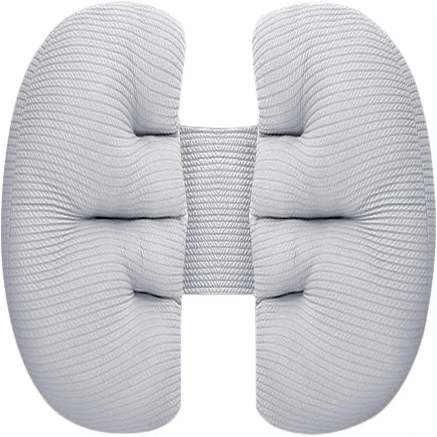 Waist protection side sleeper side sleeper pillow belly support U-shaped pillow gray