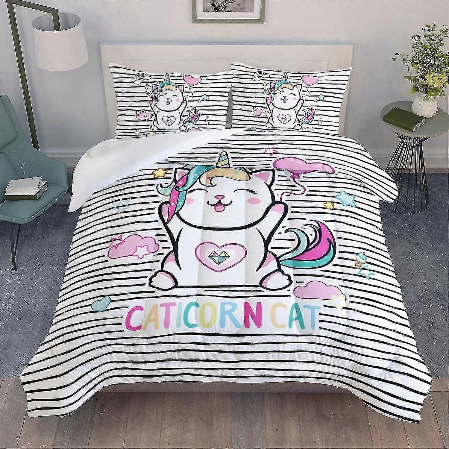 b87 Lençóis Dinossauro Estampa BeddingRetro BeddingRetro Verde 3 Peça Conjunto de Cama 1 Capa de Colcha e 2 Fronhas Lençóis gb87