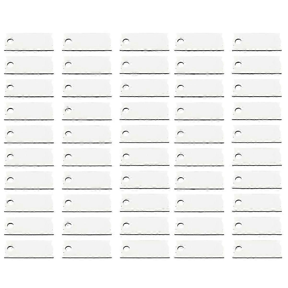 50PCS Sublimation Name Plates Holder Blanks for 40OZ Tumblers,Personalized Name Tag Customized js