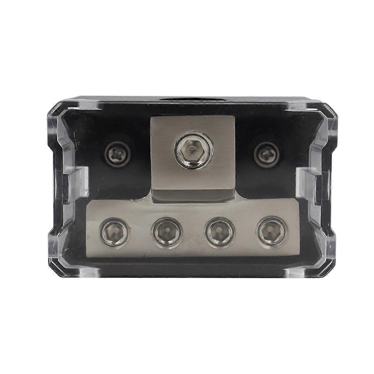 Universal Car Audio Modification Power Cable Ground Box One Input Four Output Distribution Box 1x 0GA in 4x4GA Out