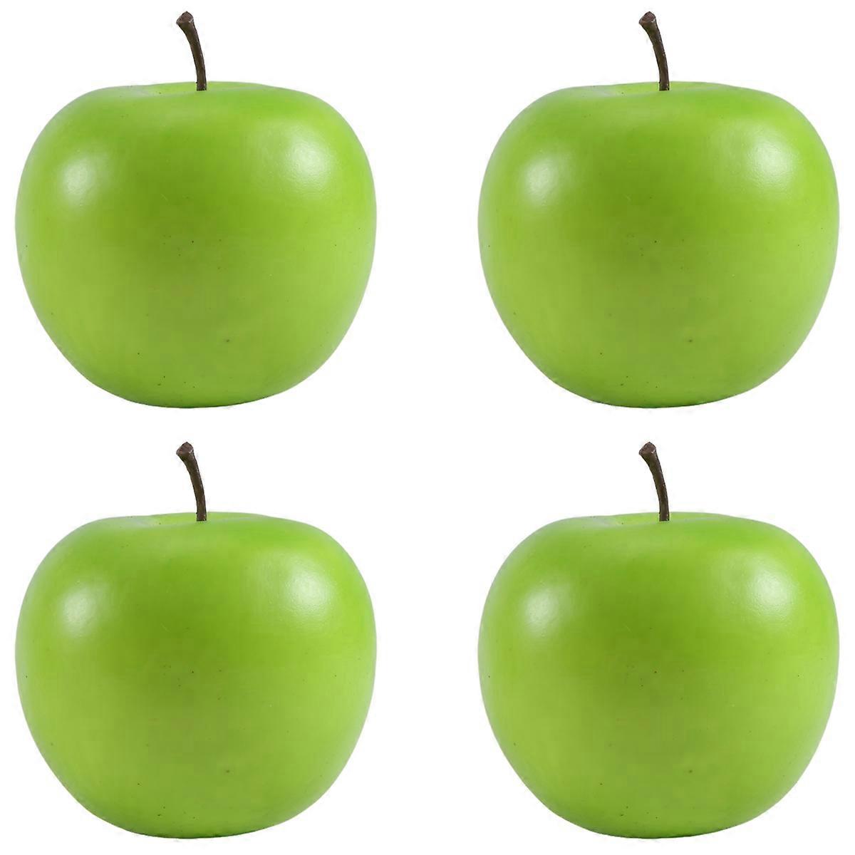 4 Large Artificial Green -Fruit