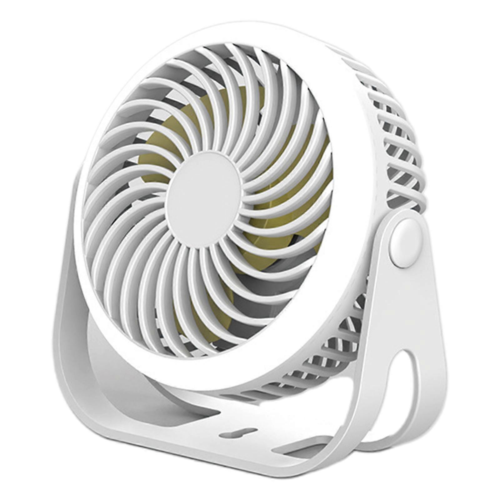 מאוורר אוהל עם פנס 2000mAh מאוורר אישי המופעל על ידי סוללה עם מטען USB / אור LED לנסיעות בחוץ קמפינג לבן