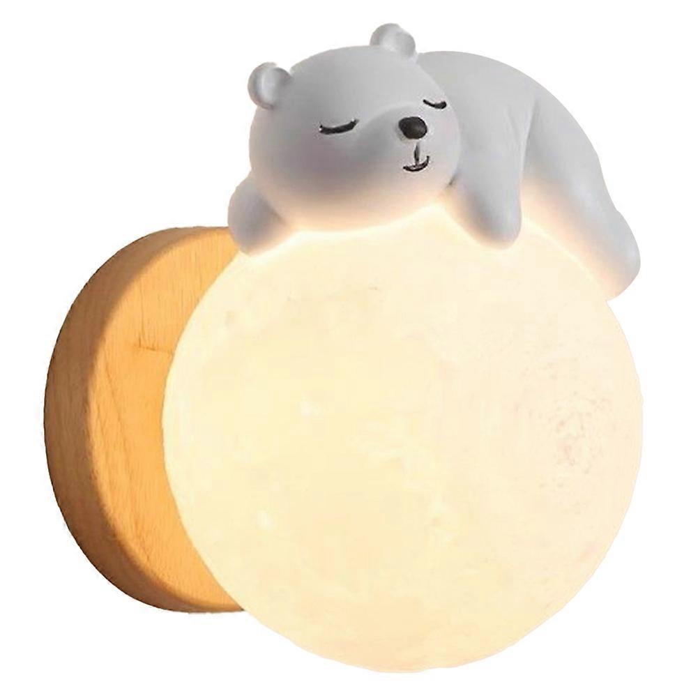 Luz de Parede LED Moderna com Fio Regulável Montada na Parede Branca,B