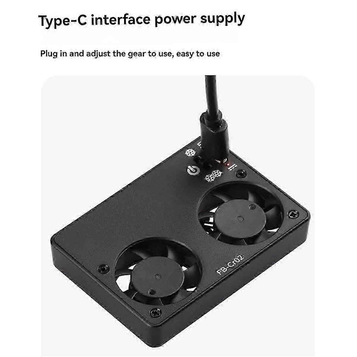 Cr02 Camera Cooling Fan Camera Cooler Radiator for ZV-E1/A6700/A7C2/R5/R6/R7/70D/XT4 Cooling System