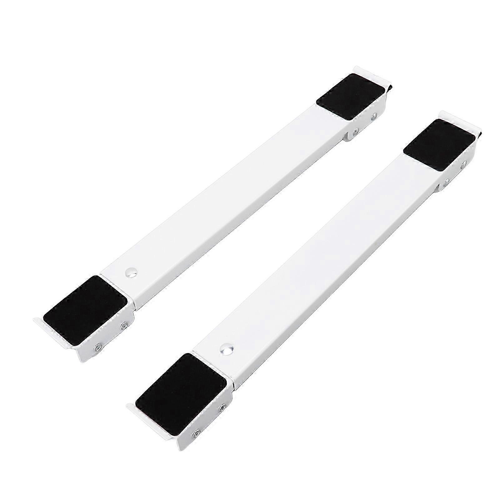 White Washing Machine Pulley Bracket Universal Base 300KG Load Bearing Retractable Moving Rollers with Pry Bar SZRH A-C