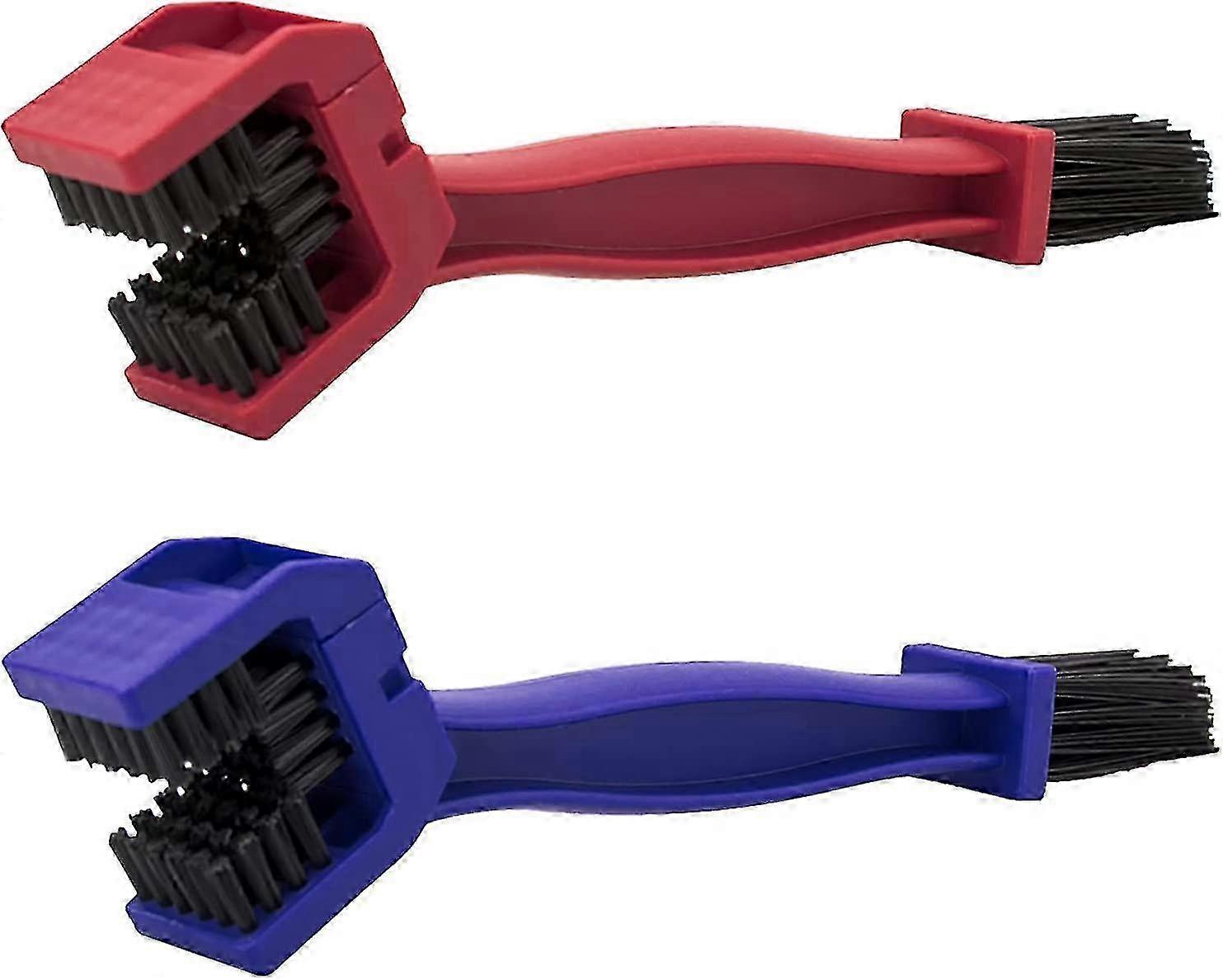 Bike & Motorcycle Chain Cleaning Brush (Red/Blue)