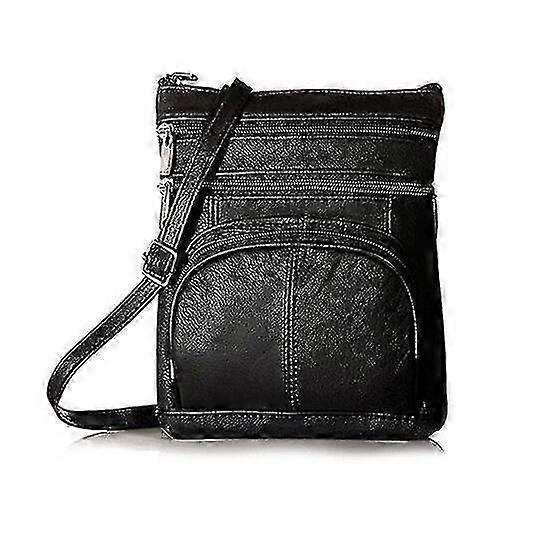 Sac à bandoulière en cuir véritable multicolore avec texture ultra-douce