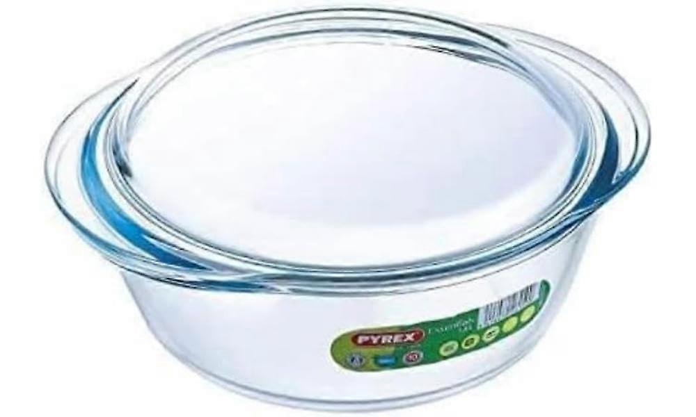 Clear Casserole Dish 2.1 Litre Oven Safe Glass Baking Dish with Lid for Easy Cooking and Serving