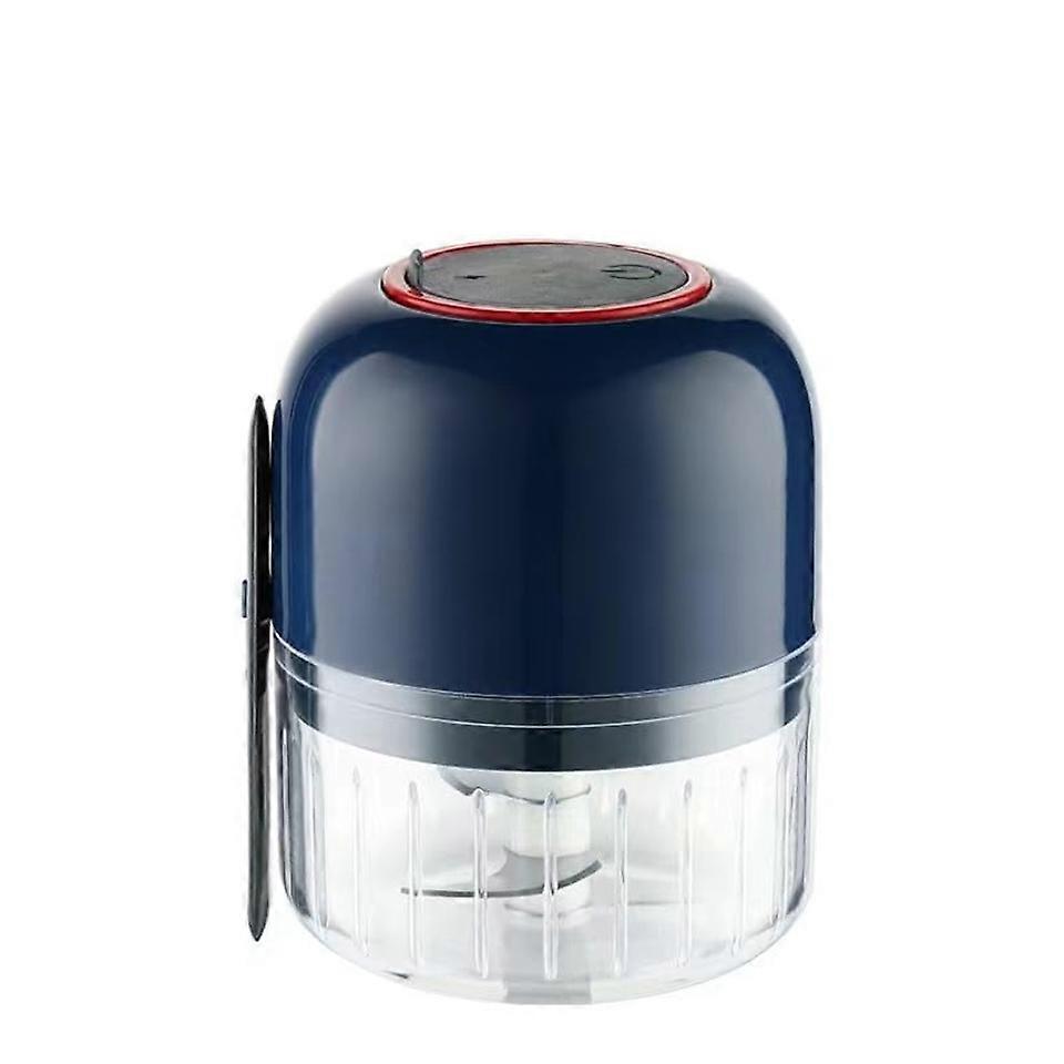 Vegetable Chopper Mini Kitchen Processor 270ml Blue for Chopping Garlic Ground Beef and Other Ingredients