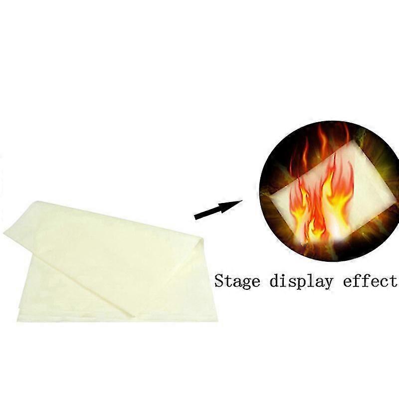 Magic Fire Paper Flash Flame Magic Trick Props 20x25cm for Stage Performances