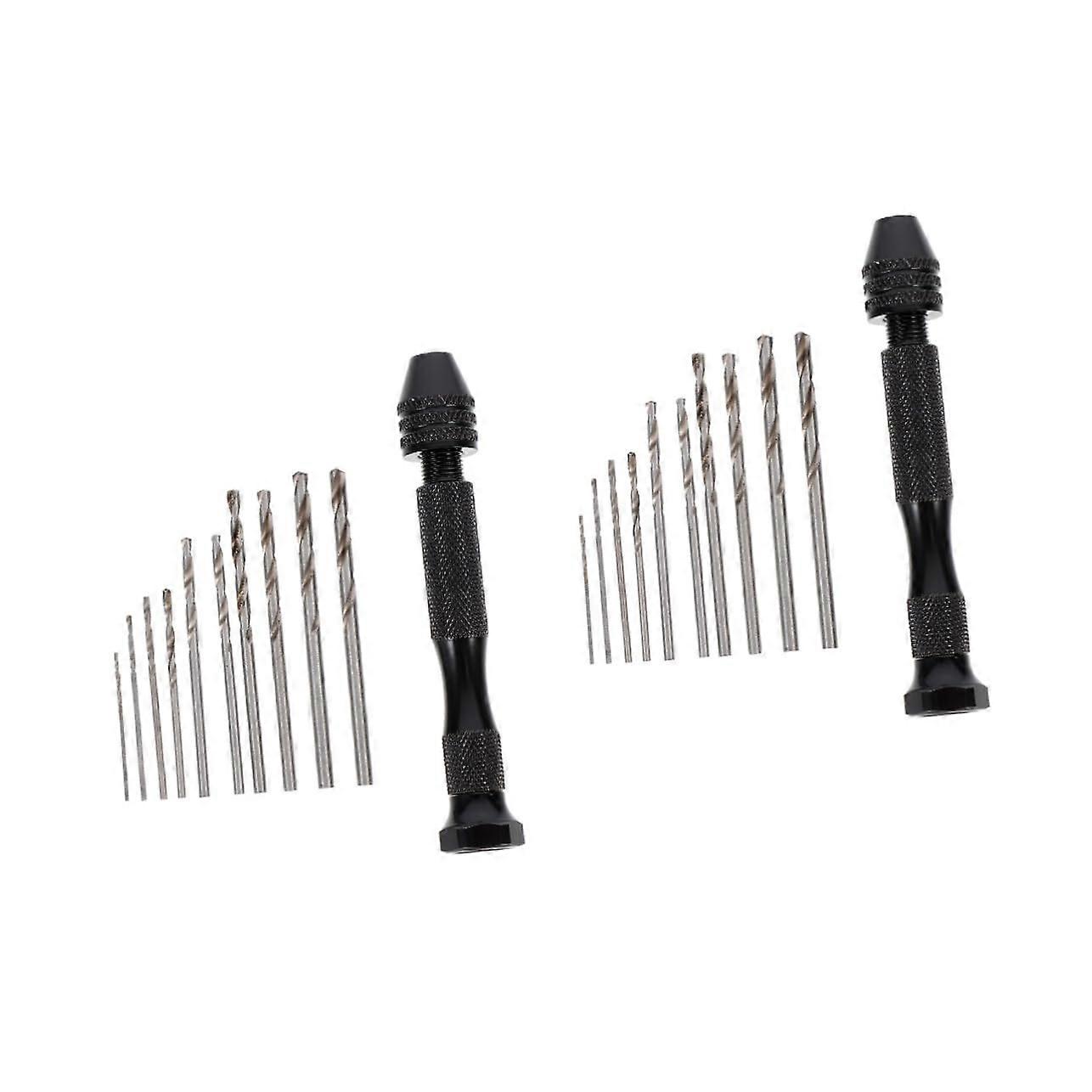 Sets Pin Vise for Miniatures Hand Drill Bit Set Compact Size for Wood Jewelry