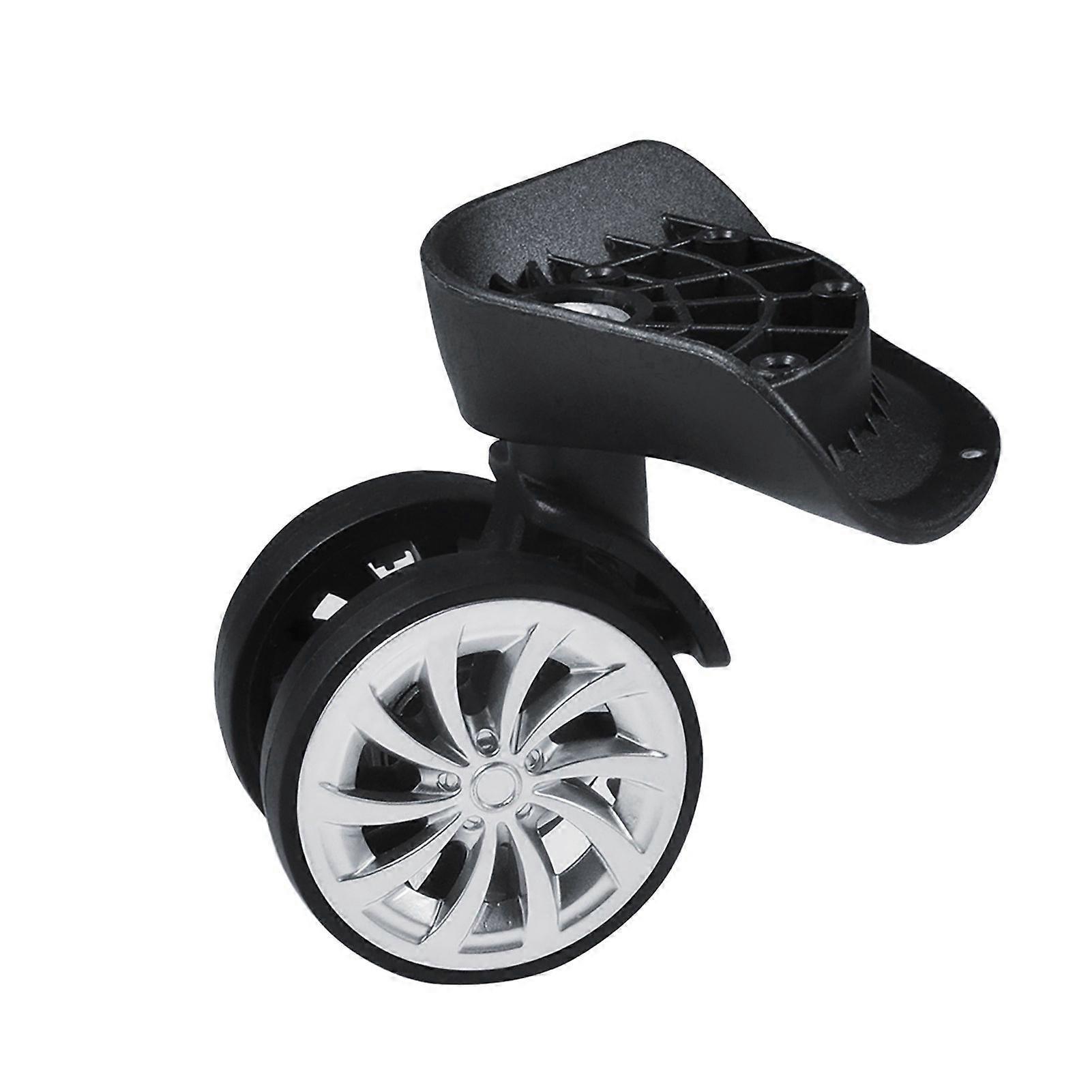 Replacement swivel wheels for plastic travel suitcases