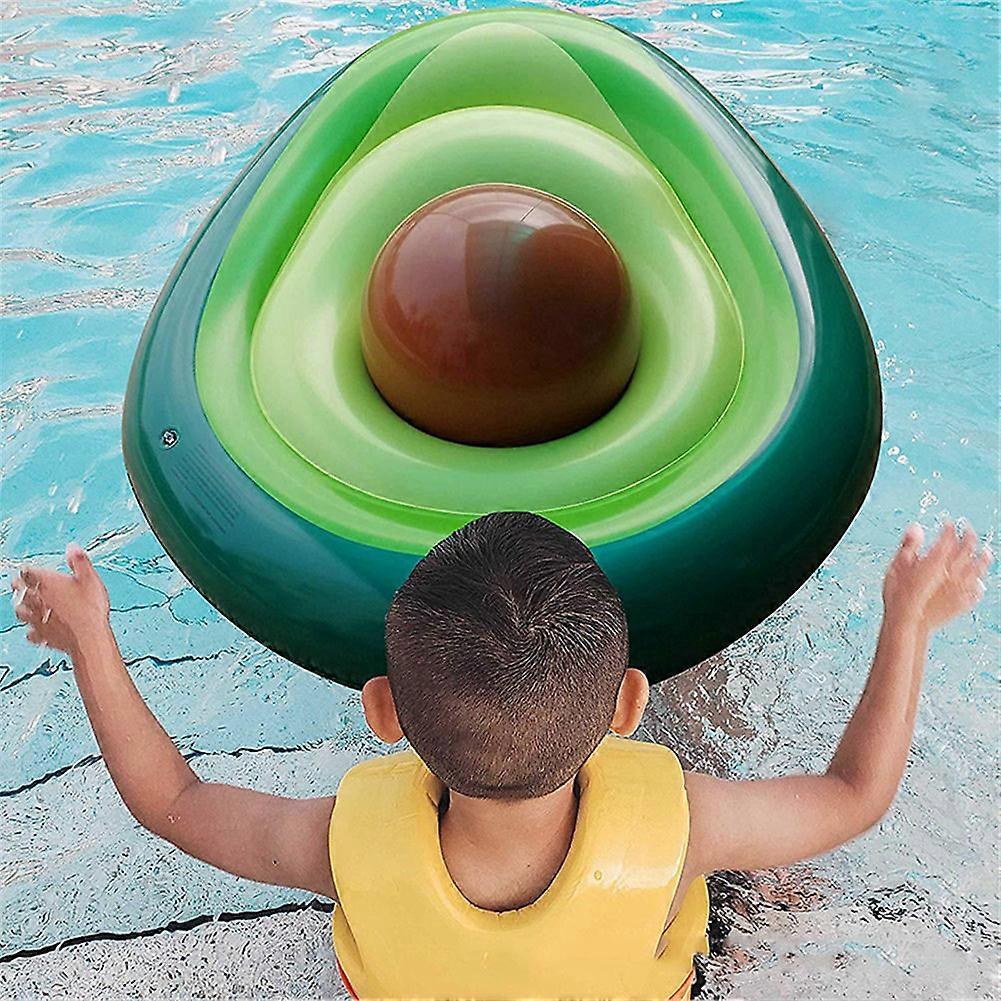 Inflatable Avocado Pool Float with Ball Floaty Lounge Raft for Summer Beach Swimming New